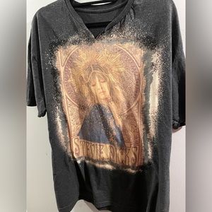 Stevie Nicks printed Acid washed T Shirt